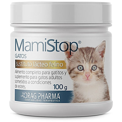 Drag Pharma MamiStop Gatos sustituto lácteo felino · envase frontal