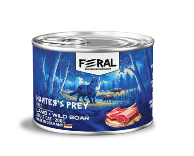 Feral | Alimento húmedo para gatos cordero con jabali — 200g