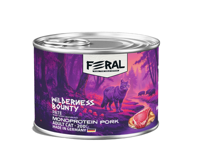 Feral | Alimento húmedo para gatos monoproteico de cerdo — 200g