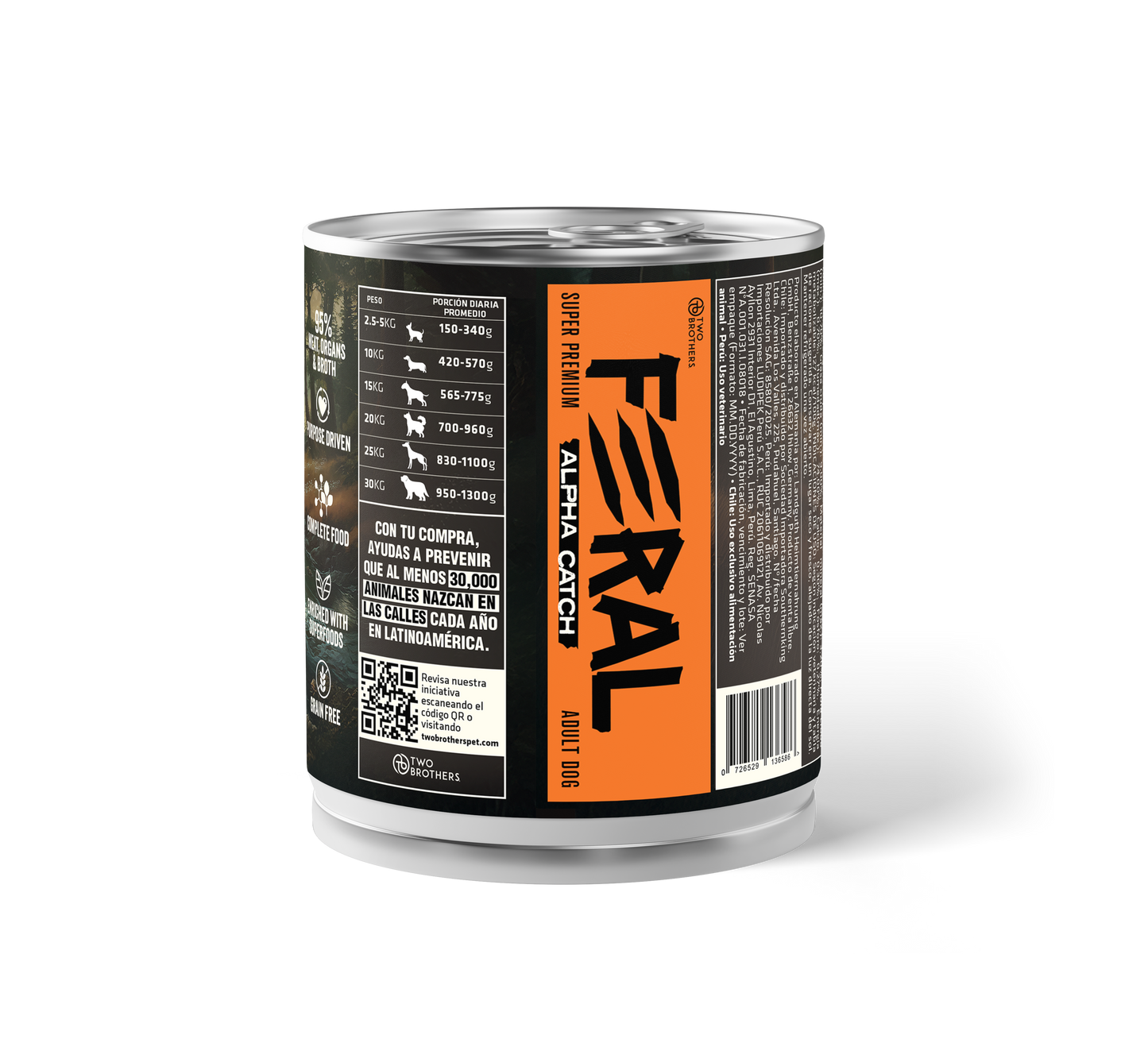 Feral | Alimento húmedo para perros carne de res con salmon — vista adicional