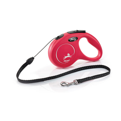 Flexi Standard de cordón S, 5 m, rojo