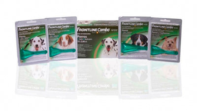 Frontline Combo Perros · envases por talla