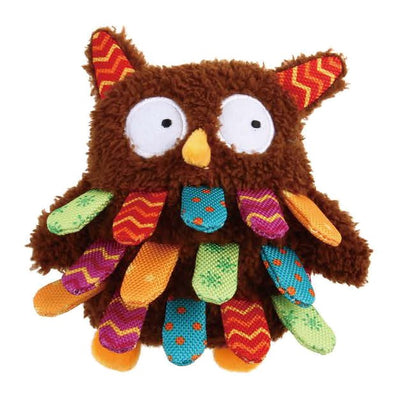 Gigwi Plush Friendz | Juguete búho de felpa con sonido para perros