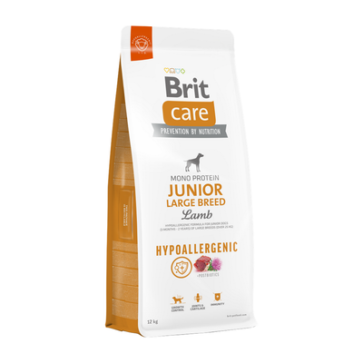 Brit Care Dog Hypoallergenic Junior Large Breed — envase oficial referencial