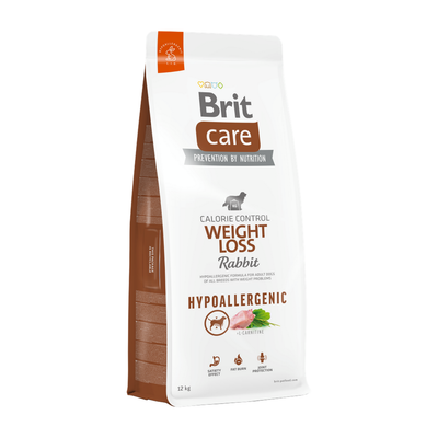 Brit Care Dog Hypoallergenic Weight Loss — envase oficial referencial