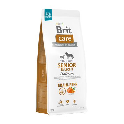 Brit Care Dog Grain-free Senior & Light — envase oficial referencial