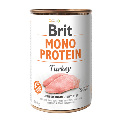 Brit Mono Protein Turkey — envase oficial referencial