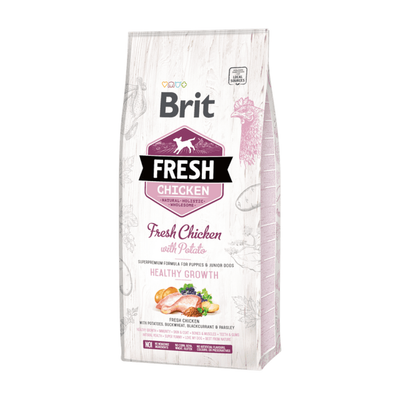 Brit Fresh Chicken with Potato Puppy — envase oficial referencial
