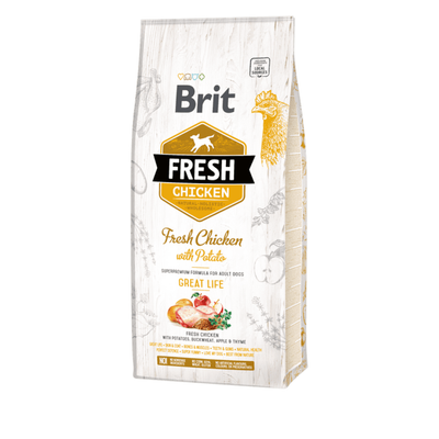 Brit Fresh Chicken with Potato Adult — envase oficial referencial
