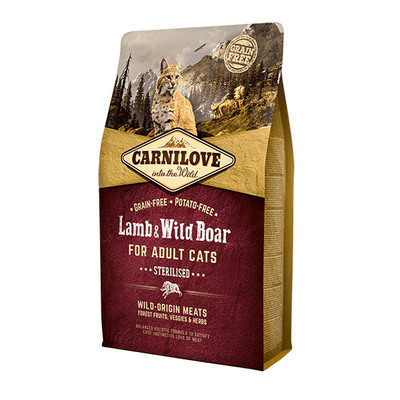Carnilove | Alimento seco de cordero y jabalí para gatos adultos