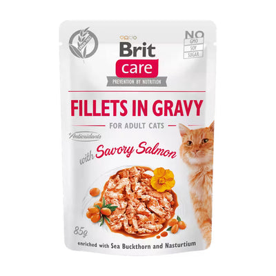 Brit Care | Filetes de salmón en salsa para gatos adultos