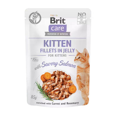 Brit Care | Kitten filetes de salmón en gelatina para gatitos