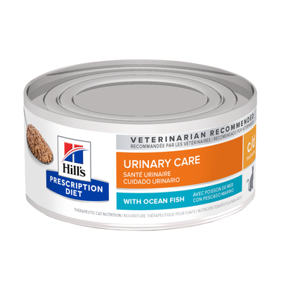 Hill's Prescription Diet | Alimento húmedo para gatos Urinary Care c/d Multicare. Con pescado de mar. (Lata de 156 g)