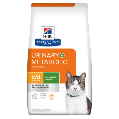 Hill's Prescription Diet | Alimento seco para gatos Urinary + Metabolic c/d Multicare