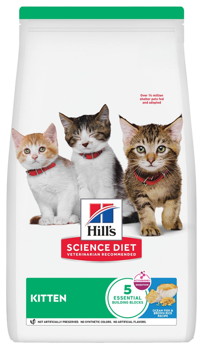 Hill's Science Diet | Alimento seco para gatitos Kitten. Receta de pescado de mar