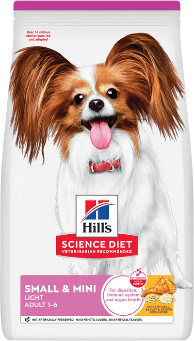 Hill's Science Diet | Alimento seco para perros adultos Light Adult Small & Mini