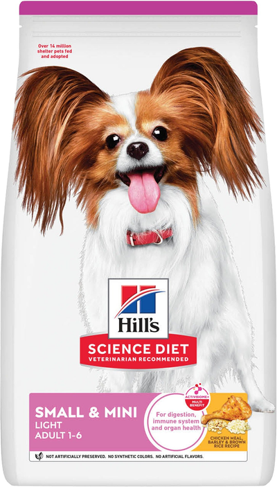 Hill's Science Diet | Alimento seco para perros adultos Light Adult Small & Mini