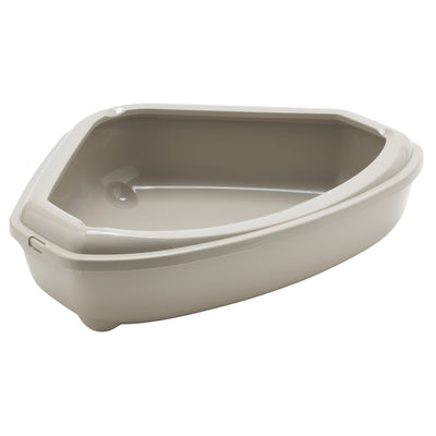 Moderna Corner Tray + Rim Warm Grey · vista del producto