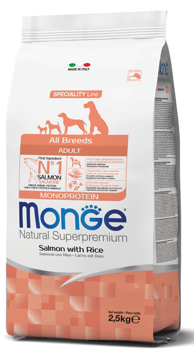 Monge All Breeds Adult salmón y arroz — imagen oficial