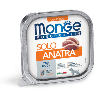 Monge Monoprotein Solo Pato para perros — imagen oficial