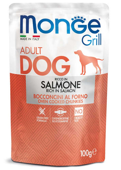 Monge | Alimento húmedo para perros adultos Grill. Salmón