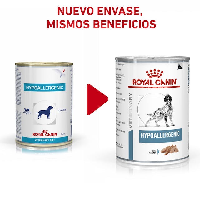 ROYAL CANIN | Alimento húmedo para perros Hypoallergenic (Pack de 12 latas de 400g)