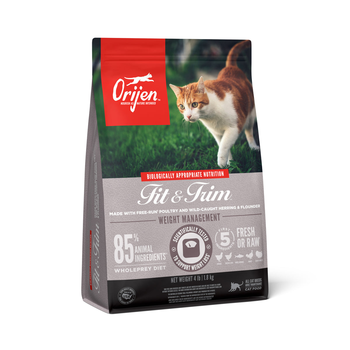 ORIJEN | Alimento seco para gatos adultos Fit & Trim — imagen 4 — CORFF2B100432K01800