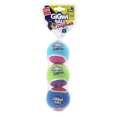 GiGwi Ball Originals | Pelotas de tenis para perros, pack de 3 — imagen oficial del producto