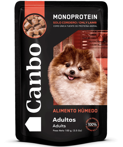 Canbo Trocitos en salsa de cordero, adultos – sobre frontal