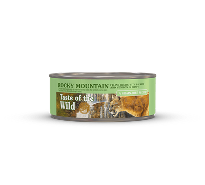 Taste of the Wild | Rocky Mountain salmón y venado en salsa para gatos (lata)
