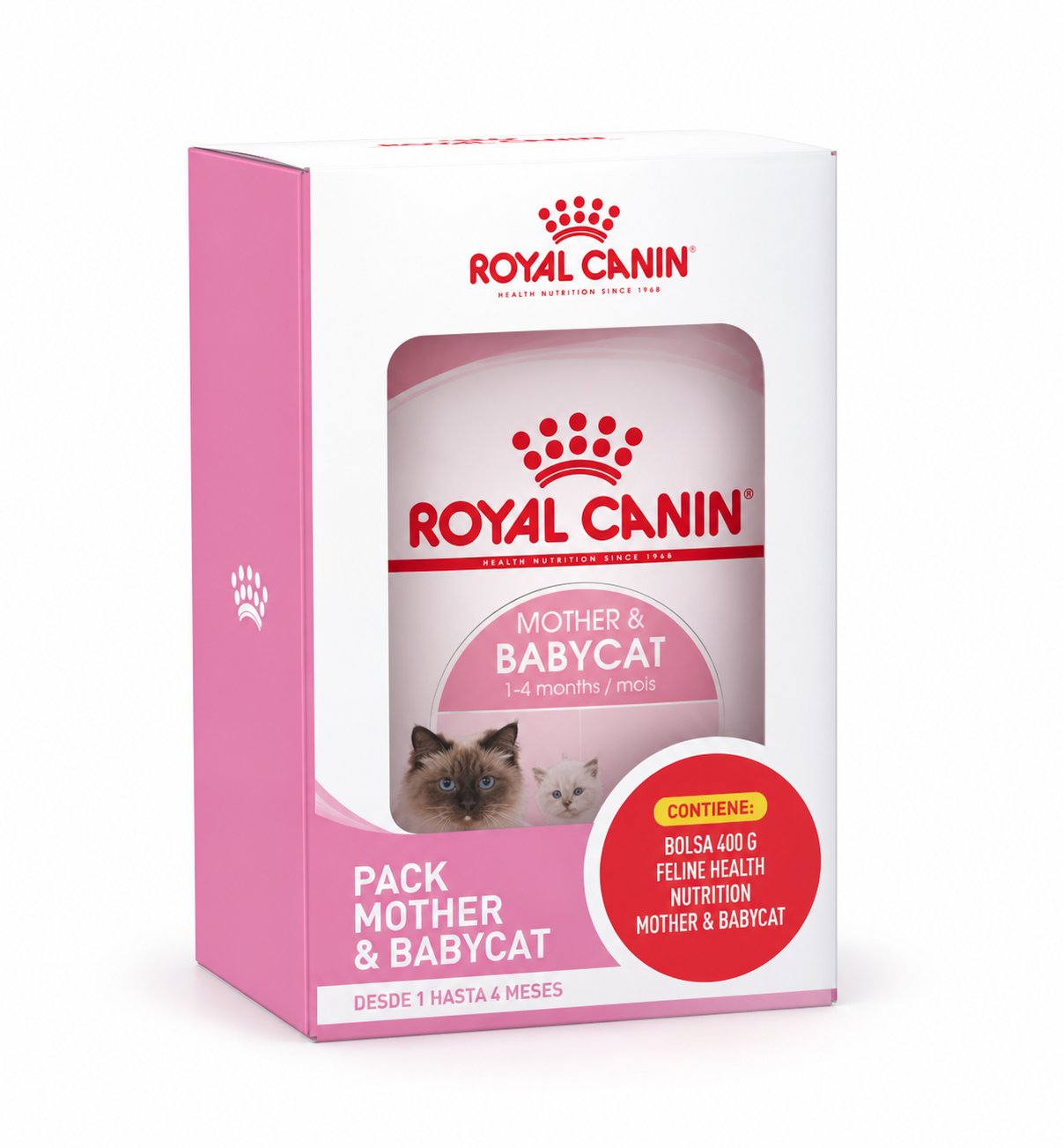 Royal Canin Pack Mother & Babycat 400 g — imagen referencial generada a partir del afiche