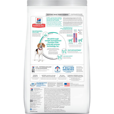 Hill's Science Diet | Alimento seco para perros adultos Adult Perfect Weight. Receta de pollo.