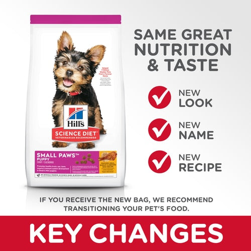 Hill's Science Diet | Alimento seco para perros cachorros de razas pequeñas y miniatura Puppy Small & Mini. Receta de pollo, cebada y arroz integral