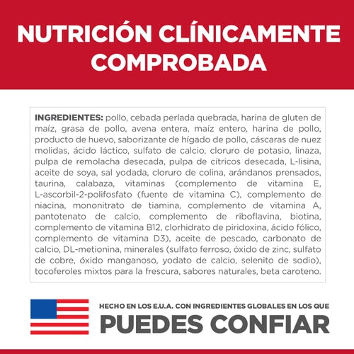 Hill's Science Diet | Alimento seco para gatos adultos Adult Perfect Digestion. Receta de pollo