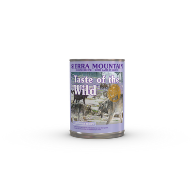 Taste of the Wild | Sierra Mountain cordero en salsa para perros (lata)