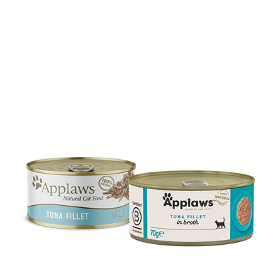 Applaws Filete de Atún en Caldo 70 g — envase oficial
