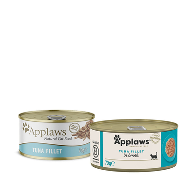 Applaws Filete de Atún en Caldo 70 g — envase oficial