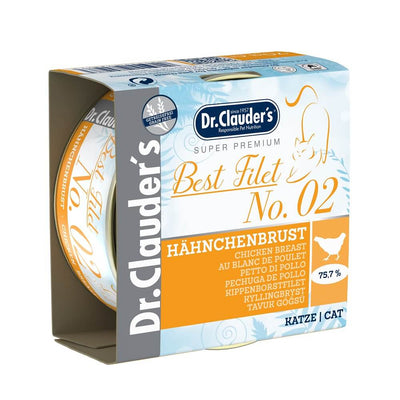 Dr.Clauder’s | Best Filet N.º 2, pechuga de pollo para gatos — Lata de 70 g
