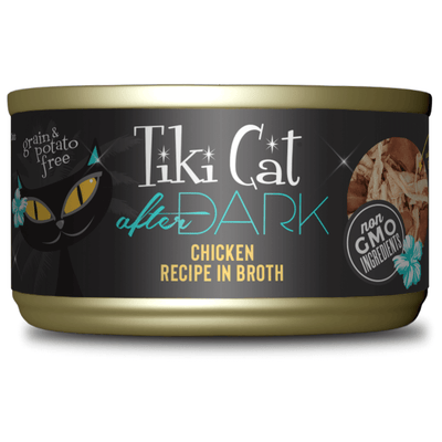 Tiki Cat After Dark, pollo · lata frontal