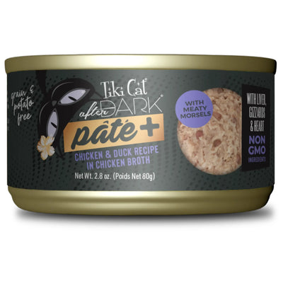 Tiki Cat After Dark Paté+, pollo y pato · lata frontal