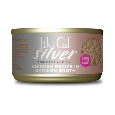 Tiki Cat Silver Whole Foods, pollo · lata frontal