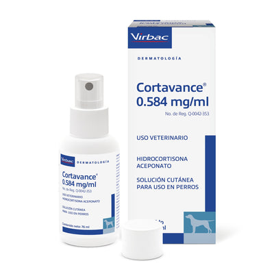 Virbac | Cortavance spray de hidrocortisona aceponato para perros 76 ml – 76 ml