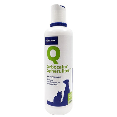Virbac | Sebocalm Spherulites shampoo humectante para piel seca de perros y gatos 250 ml – 250 ml