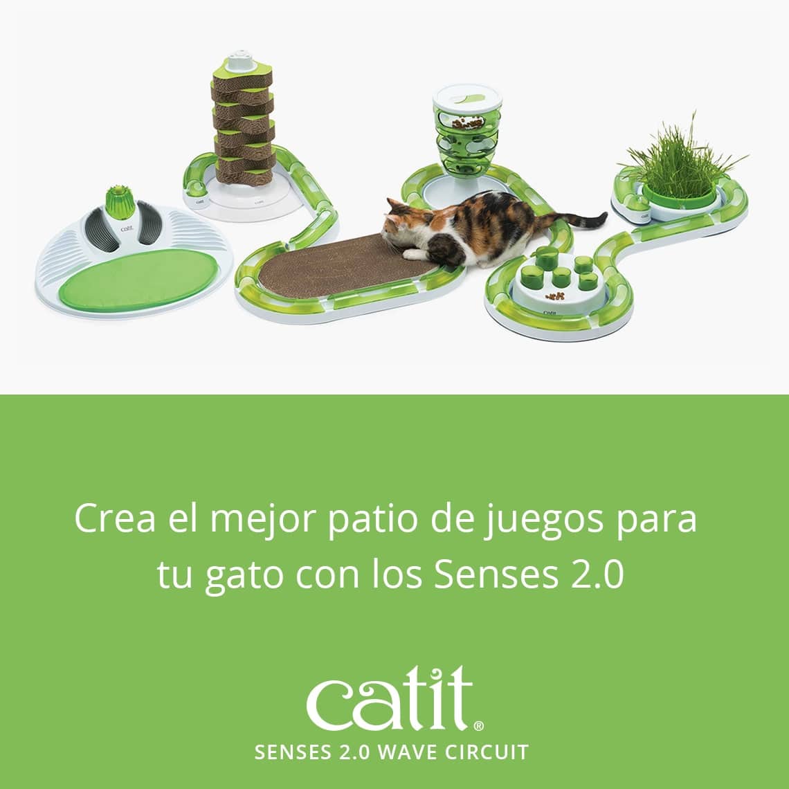 Catit | Circuito de juegos Senses 2.0 Wave Circuit