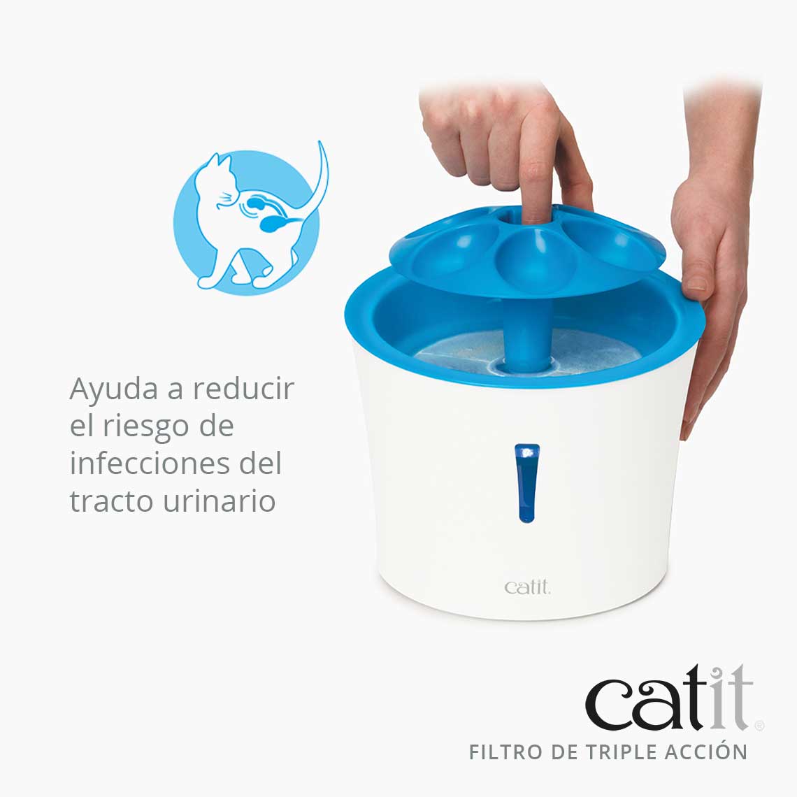 Catit | Filtro triple acción para fuente de mascotas