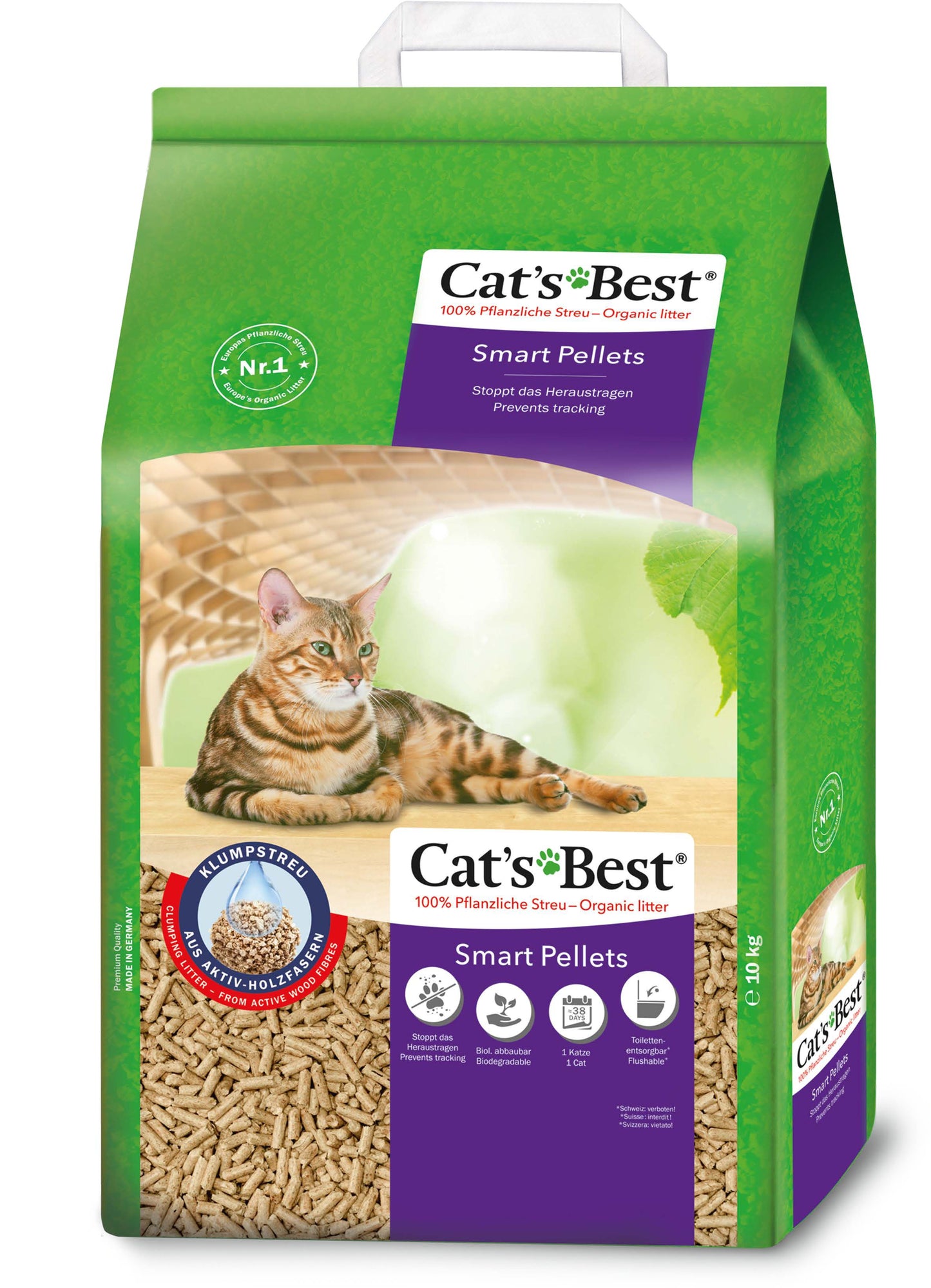Cat's Best | Arena vegetal para gatos (Smart Pellets)