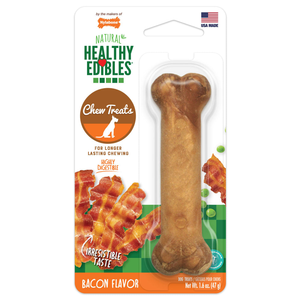 Nylabone Healthy Edibles Bacon Regular 1ct — empaque frontal