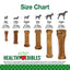 Nylabone Healthy Edibles Puppy Lamb & Apple — tabla de tallas