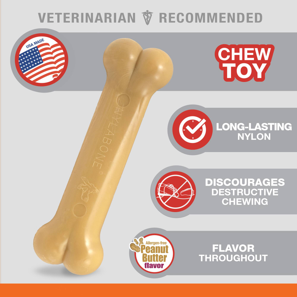 Nylabone Power Chew Bone Peanut Butter Regular — producto sin empaque