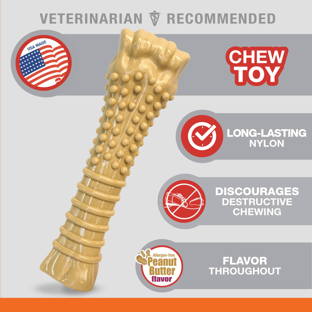Nylabone Power Chew Bone Peanut Butter XL — producto sin empaque
